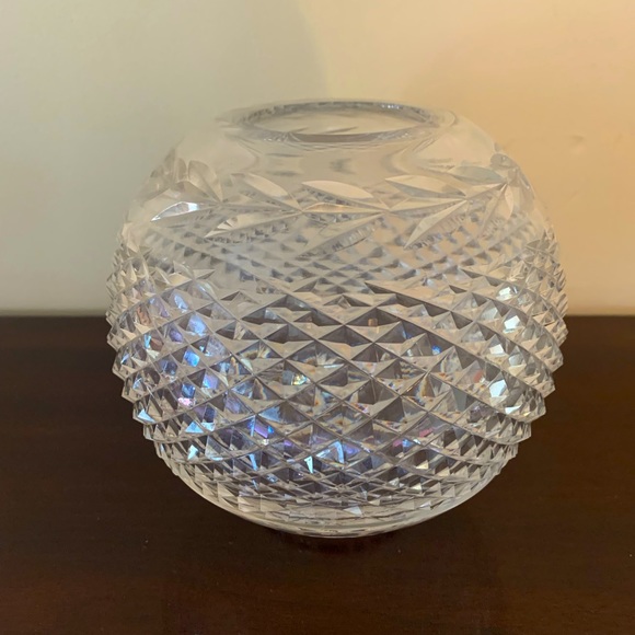 Waterford Crystal Glandore Laurel Cut Rose Bowl 1970’s - Picture 2 of 5